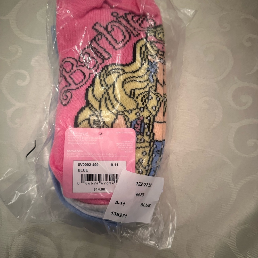 Barbie Pink and Blue Socks